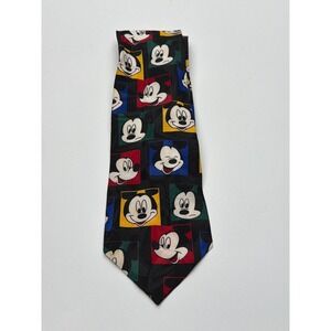 Vintage Balancine Hot Cakes Mickey Mouse Disney Necktie Multicolor 90s Retro Tie